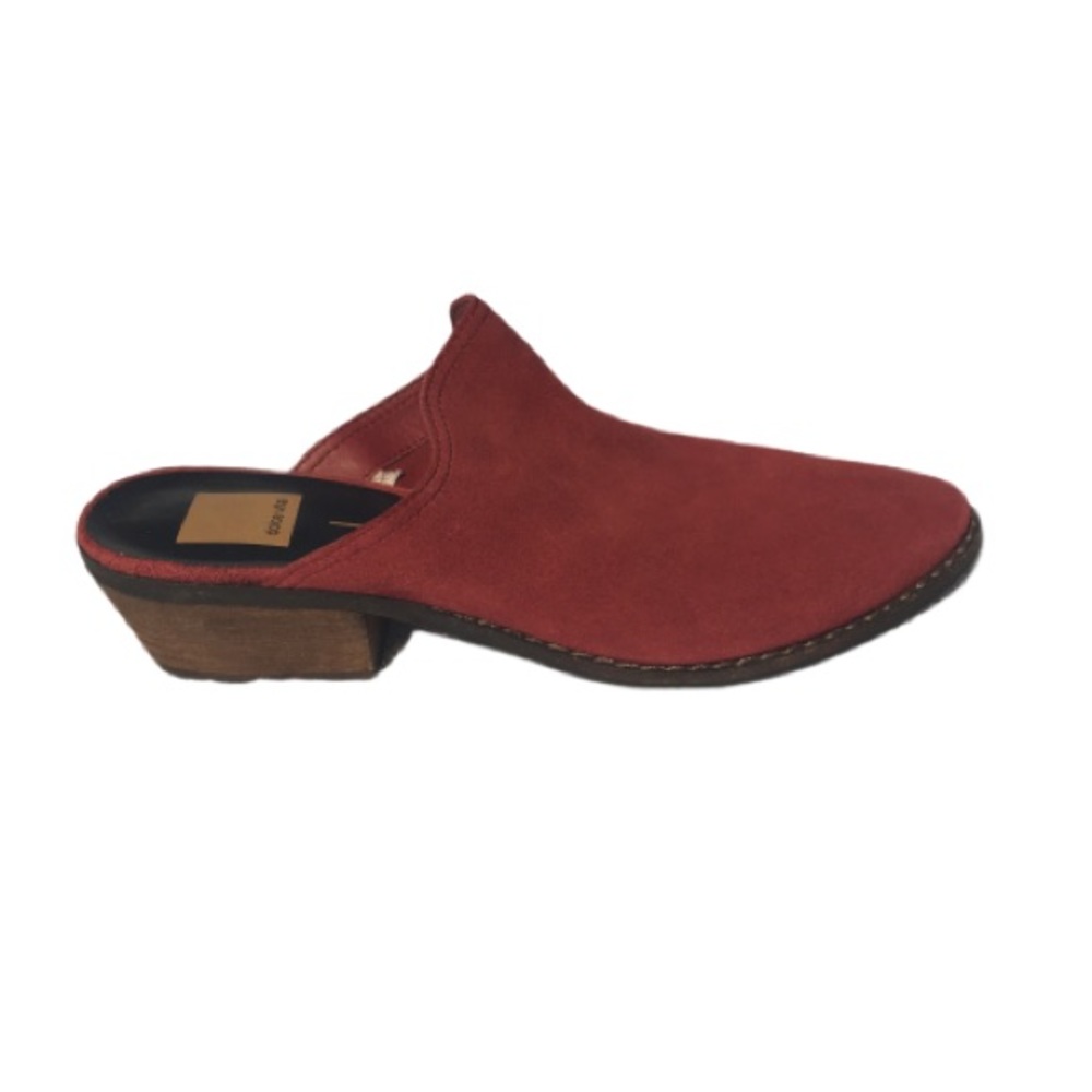 Dolce Vita Closed Round Toe Magenta Suede Mules